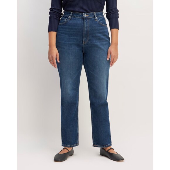 Everlane Denim - NEW Everlane The Curvy 90s Cheeky Crop Blue Denim Jean Organic Cotton Size 18/20
